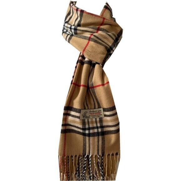 Super Soft Unisex Luxurious Classic Cashmere Feel Wrap Scarf Plaid Scarves - Picture 2 of 2